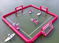 Terrain de jeu aquatique gonflable de qualité commerciale pour paddle board et water polo, flottant, pour lacs et mers