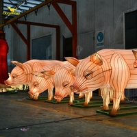 Maßgefertigte Tier-Laternen Chinesische Traditionelle Kulturelle LED-Licht-Skulptur Laternenfest-Show