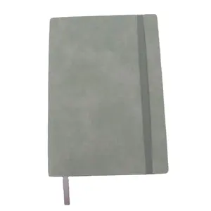 Gray Soft Touch Laminated Cover Leather Customise Notebooks Cheapest A5 Journal Notepad