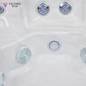<span class=keywords><strong>Spa</strong></span> en acrylique pour 6 personnes, bain à remous extérieur, jacuzzi extérieur avec jets, éclairage LED coloré - Product Image 3