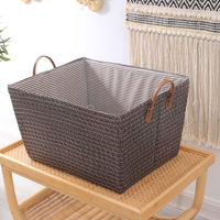 Paniers de rangement modernes en PP avec poignée pour la chambre des enfants, pliables pour ranger les jouets et les vêtements