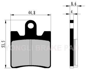 Plaquette de frein <span class=keywords><strong>moto</strong></span> haute performance Yongli E MARK certifiée, semi-métallique, <span class=keywords><strong>rivet</strong></span>ée, style OEM, <span class=keywords><strong>plaque</strong></span> de friction avant, Italie F171 - Product Image 6