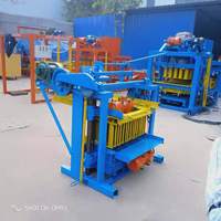 Machine à fabriquer des blocs manuelle à faible investissement et à fort profit, machines à blocs 4-45 pour les petites entreprises
