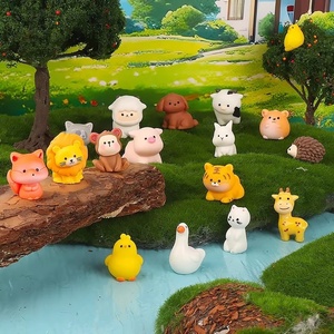 Petites décorations en résine, miniatures, micro-paysages en mousse, animaux mignons créatifs, lapin, panda, ours, figurines décoratives - Product Image 6