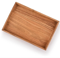 Haute Qualité Écologique Pâques Acacia Bois Snack Alimentaire Plateau de Service pour Café Fruits Secs Condiment Chocolat Servir