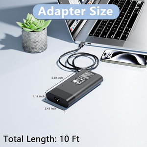 อะแดปเตอร์ชาร์จแล็ปท็อป <span class=keywords><strong>USB</strong></span> <span class=keywords><strong>C</strong></span> 140W สำหรับ HP ZBook 8 G1i G2i G2a Ultra G1a OMEN <span class=keywords><strong>Transcend</strong></span> 14-fb0000 Spectre x360 16 พร้อมสายไฟ - Product Image 6