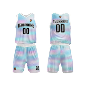 Uniforme de basket-ball de conception de logo personnalisé populaire d'usine nouvel arrivage 2025 - Product Image 1