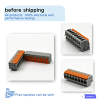 Bloc de bornes PCB sans vis, sans outil, câblage rapide, à levier, KF208R 2601, pas de 5,0 mm, 300 V, 16 A, câble de 2,5 mm, isolation PA66