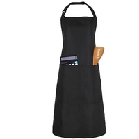 Tablier de cuisine, de barbecue et de chef, sans manches, en polyester coloré, avec logo personnalisé, imperméable, sublimation noire, vente en gros