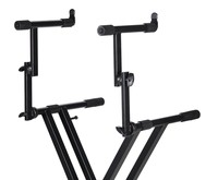 LEILEI 2 Tiers Electrical Piano Keyboard Stands Music Instrument Professional Adjustable X Shape