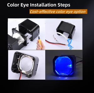 HADUDU เลนส์โปรเจคเตอร์ LED ขนาด 1.5 นิ้ว รุ่นอัพเกรด ไฟสูง/ต่ำ สำหรับไฟหน้ารถยนต์และมอเตอร์ไซค์ พร้อมไฟวงแหวน LED - Product Image 6