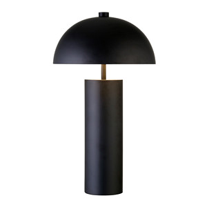 HMS 27 \ "moderno metallo nero nero da tavolo ombra a cupola in ceramica 5V per ufficio camera da letto studio alla moda per uso camera - Product Image 3