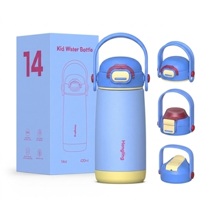 Botellas de Agua Escolares de Acero Inoxidable de 14 oz Ecológicas Hong Ling para Niños con Impresión de Logotipo Personalizado - Product Image 1