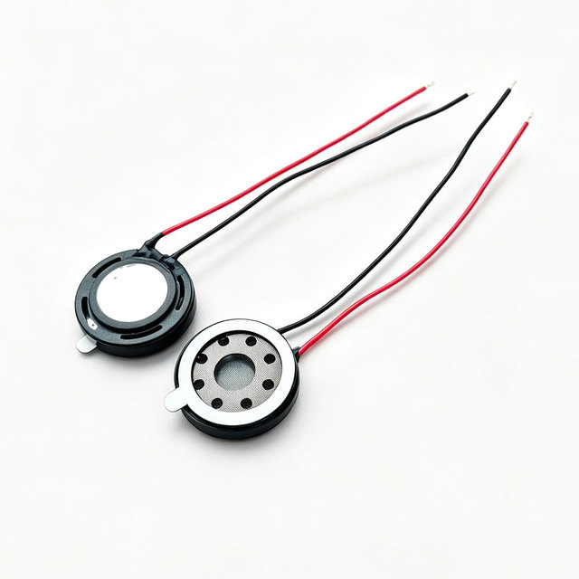 MG15 Mini Round Internal Magnet Speaker 15x4mm 0.1W 8Ohm Full Range Mid-High Tone Loudspeaker With Lead Wires