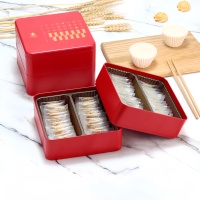 Boîtes en métal carrées écologiques personnalisées pour l'emballage alimentaire, pour les aliments en conserve, les chewing-gums, les chocolats, les collations et les biscuits