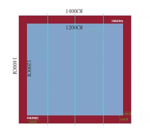 Tapis de sol de gymnastique Gaohao, tapis de compétition de gymnastique de haute qualité, sol à ressorts pour la gymnastique artistique - Product Image 1