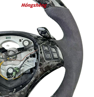Volant en fibre de carbone forgé avec cuir Alcantara personnalisé pour BMW E90 E91 E92 E93 E81 E82 E87 M3