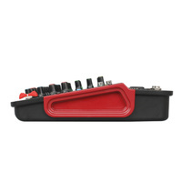 Taşınabilir Mini Mikser 6 Kanallı Ses DJ Konsolu, PC Kaydı, Şarkı Söyleme, Web Yayını ve Partiler için USB 48V Fantom Güçlü