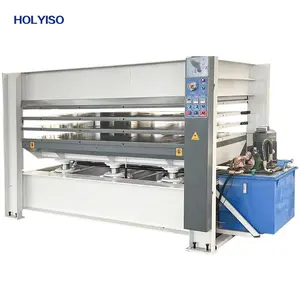 HOLYISO 120tons 3 layers mould door skin veneer laminate melamine formica hot press machine hydraulic hot presses for plywood