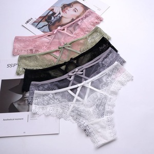 Sous-vêtements sexy pour femmes, respirants, taille basse, en dentelle, string pour adolescentes, photos de bikini, string transparent - Product Image 6