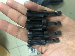 4個六角シャンク炭素鋼ラウンドドリルビットウッド木工プラグカッター切削工具セット6/10/13/16mm - Product Image 5