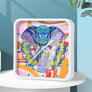 Kit arte <span class=keywords><strong>per</strong></span> adulti farfalla porta fiori dipinti a muro con orologio incorporato - Product Image 5