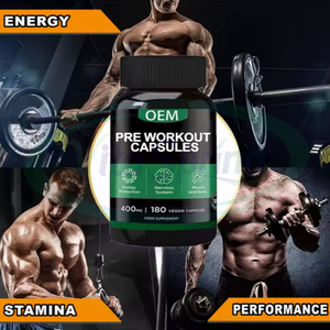 Cápsulas Pre-Entrenamiento Personalizadas para Fabricantes de Equipos Originales (OEM), Marca Privada, Suplementos Dietéticos Veganos Orgánicos para Adultos con Beta-Alanina y Creatina - Product Image 2