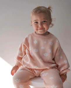 Nouveau-né bébé garçons fille vêtements ensembles 100% coton doux rose <span class=keywords><strong>tricot</strong></span> <span class=keywords><strong>tenues</strong></span> meilleure vente pour 0-3 ans bébés - Product Image 5
