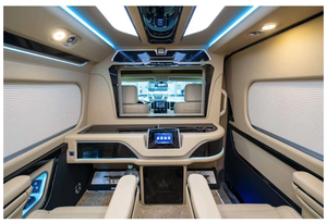 Aménagement intérieur de voiture : Amélioration de l'intérieur du fourgon utilitaire Toyota Hiace Commuter 2025 avec <span class=keywords><strong>table</strong></span> <span class=keywords><strong>pliante</strong></span> électrique - Product Image 6