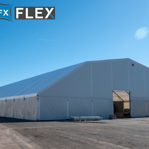 Tissu <span class=keywords><strong>de</strong></span> tente en PVC <span class=keywords><strong>imperméable</strong></span> et résistant aux UV FLFX, bâche robuste pour auvent industriel - Product Image 3