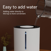 Diffuseur d'huiles essentielles à remplissage par le haut avec bouton tactile, nouveau design, pour bureau, chambre à coucher, humidificateur ultrasonique à brume fraîche 5L