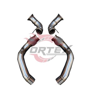 Tubería de Escape Turbo Vortex con Protección Térmica de Acero Inoxidable SS304 para F90 M5, Acabado Pulido Espejo, Garantía de 24 Meses, Mejora del Rendimiento, Instalación con Pernos - Product Image 5