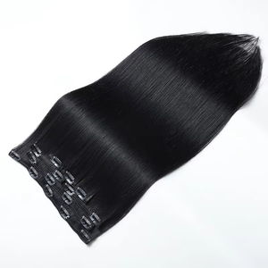Extensioni per <span class=keywords><strong>capelli</strong></span> con clip Weft Clip-in 12A Raw Injection, colore naturale, 100% <span class=keywords><strong>capelli</strong></span> umani <span class=keywords><strong>veri</strong></span> per parrucche di bellezza all'ingrosso - Product Image 1