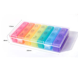 Khối lượng cao xách tay <span class=keywords><strong>7</strong></span> Ngày Hàng Tuần <span class=keywords><strong>Pill</strong></span> Organizer 4 lần 21 ngăn lớn <span class=keywords><strong>Pill</strong></span> trường hợp cho du lịch <span class=keywords><strong>Pill</strong></span> lưu trữ trường hợp - Product Image 3