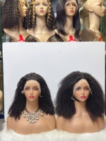 Perruque en cheveux humains Jerry Curly 18 pouces JC 13X4 avec dentelle frontale pour tresses micro twist