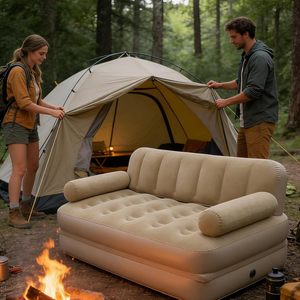 Automatic Inflatable <b>Sofa</b> <b>Bed</b> Modern Outdoor Portable Folding Camping Tent Lazy Home Air Mattress Waterproof Adjustable Height - Product Image 5