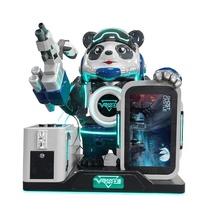 Juego de Realidad Virtual Panda Trooper para Niños, Compatible con Monedas y Billetes, con hasta 11 Juegos