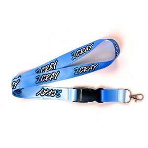 Custom Sublimation Logo Polyester <b>Lanyards</b> with Hook Free Sample Bulk Sport Neck Strap <b>for</b> Medal & <b>Keys</b> - Product Image 3