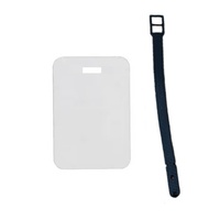 Étiquette de bagage Awesomesub en plastique FRP pour sublimation, transfert thermique, rectangulaire, ronde, double face, impression DIY, épaisseur 2 mm, tendance