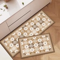 Tapis de sol de cuisine, tapis de décoration intérieure, tapis antidérapant, tapis de zone antidérapant, tapis de cuisine, ensemble de tapis en forme de L, ensemble de napperons de table