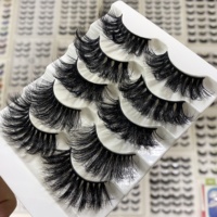 Produits les plus vendus cils naturels de marque propre, cils de vison 3D duveteux, logo personnalisé, boîte d'emballage de faux cils