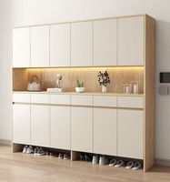 Meuble à chaussures en bois fini, moderne, facile à assembler, pour l'entrée de la maison et le rangement du salon