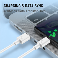Câble de charge rapide USB 3M 6A Type-C Micro USB 8 broches pour téléphone, tablette, voiture USB2.0 OEM ODM Longueur personnalisée en usine