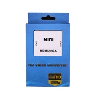 Convertisseur HDMI vers VGA MINI HD 1080P avec audio, adaptateur de boîte vidéo HDMI2VGA pour Xbox360 PC DVD PS3 PS4