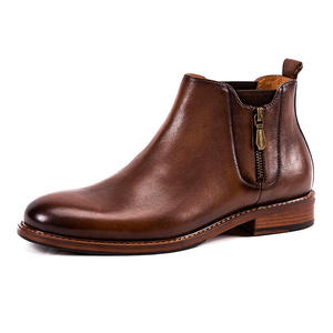High-Quality 2026 Casual Dress Boots Genuine Leather Men's Work <b>Shoes</b> Comfortable and <b>Safe</b> Outdoor Short chukka boots - Product Image 4