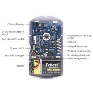 Kablosuz kızılötesi hareket sensörü 433MHz burglar 9V akülü anti-sabotaj anahtarı hırsız saldırı için güvenlik alarm sistemi - Product Image 2