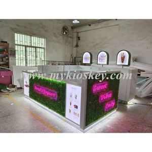 <span class=keywords><strong>Kiosque</strong></span> de glaces de roumanie <span class=keywords><strong>kiosque</strong></span> de nourriture avec herbe et <span class=keywords><strong>kiosque</strong></span> de congélation comptoir de Bar de nourriture dans le Center commercial à vendre - Product Image 6