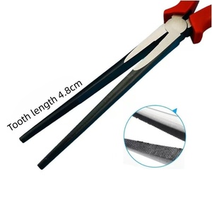 Pince à bec multifonction professionnelle Powerlift de 10 pouces extra longue en acier au carbone, mâchoires dentelées durables, poignées en caoutchouc, DIY OEM - Product Image 2