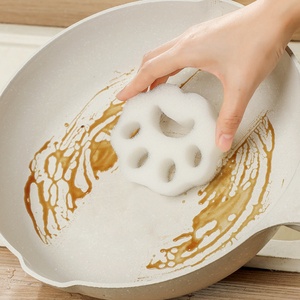 Lot de 2 éponges de nettoyage réutilisables en forme de patte de chat pour la vaisselle, la cuisine et le nettoyage domestique - Product Image 2