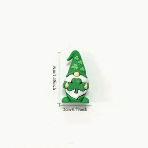 Wholesale St. Patrick's Day Decorations Ireland Festival Clover Doll Standing Green <b>Leaf</b> Gnome Ornaments Plastic Cartoon - Product Image 3